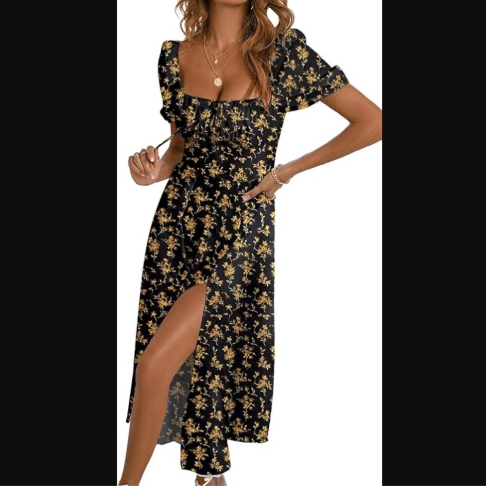 Floral Midi Length Sundress